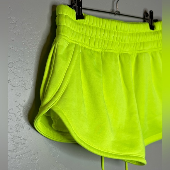 LOVE&SPORTS Neon Fleece Varsity Shorts SZ small 4/6 NEW! - Picture 6 of 16
